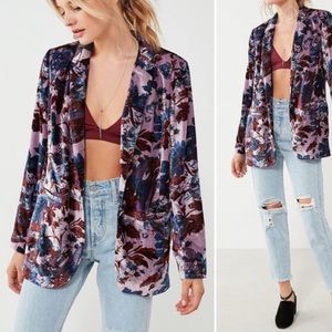 Purple Velvet Blazer